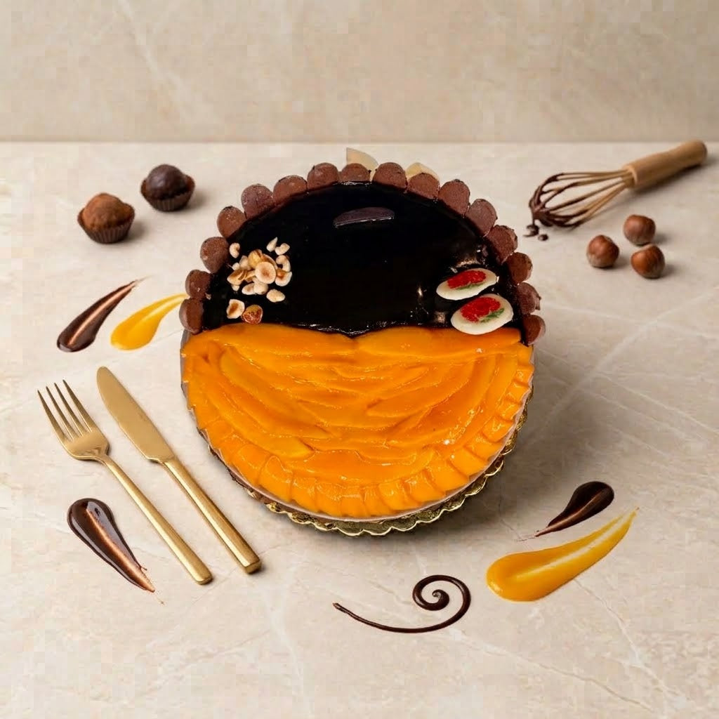 Half Mango & Choco Duo Torte