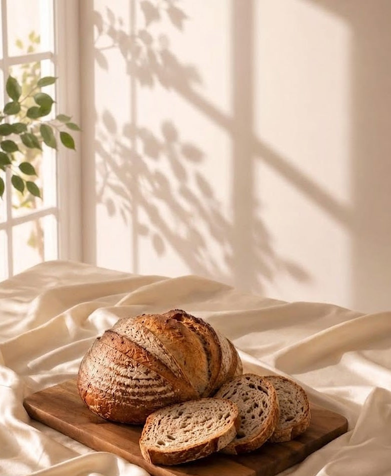 plain whole wheat sourdough loaf