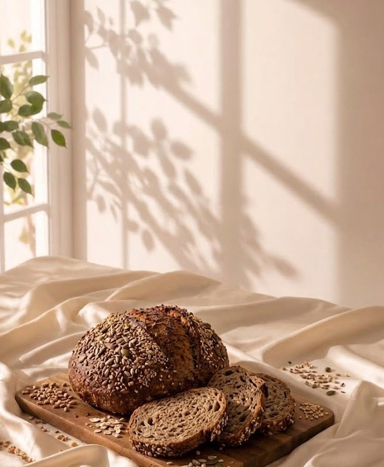 Whole Wheat 7-Grain Sourdough Bread