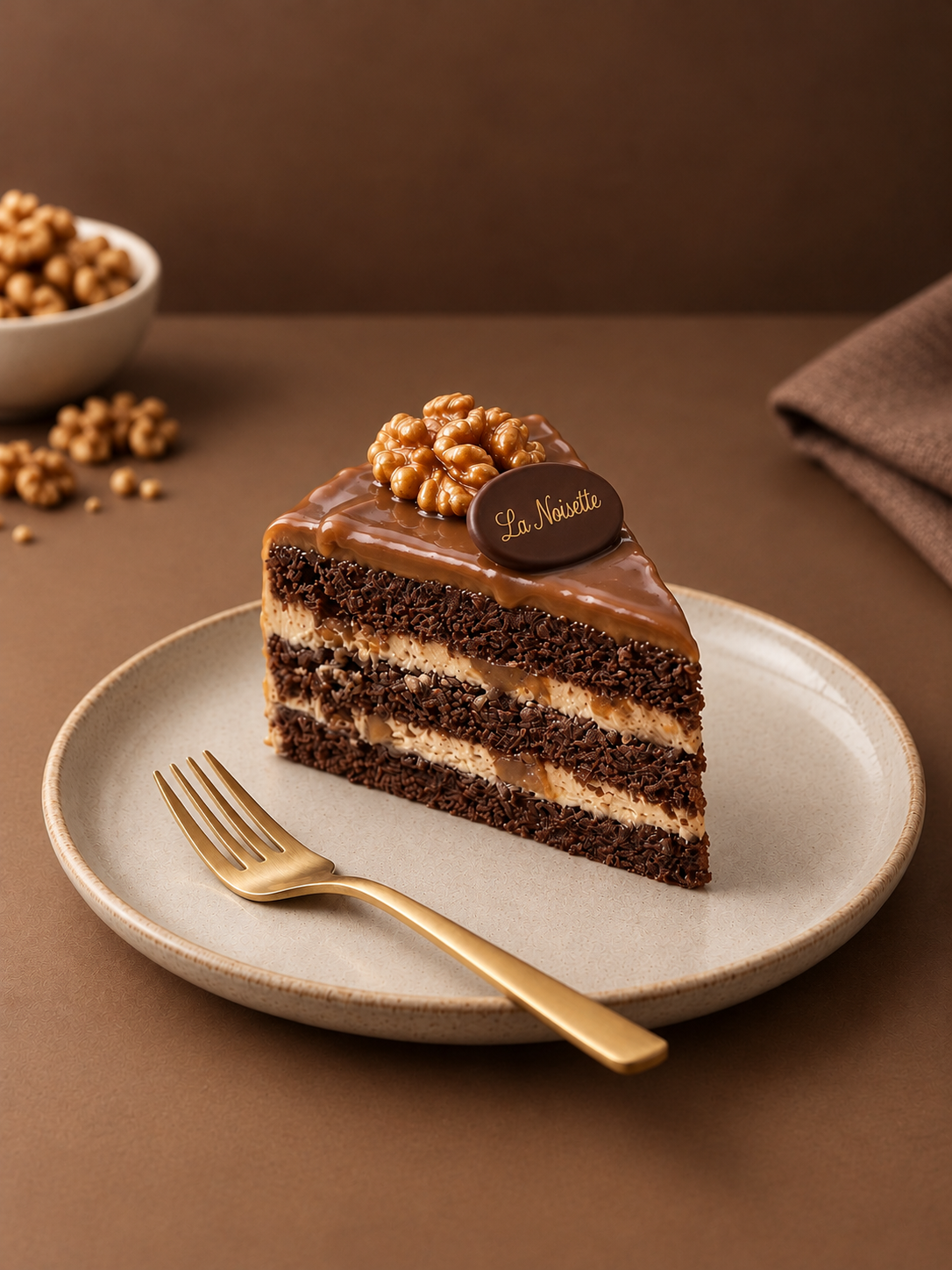 Coffee Walnut Gateau